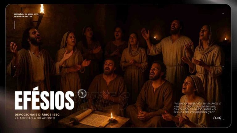 Plano de Estudos e Analises Devocionais em Efesios Igreja Batista em Cristo Semana 6 Salmodiando ao Senhor - Igreja Batista em Cristo