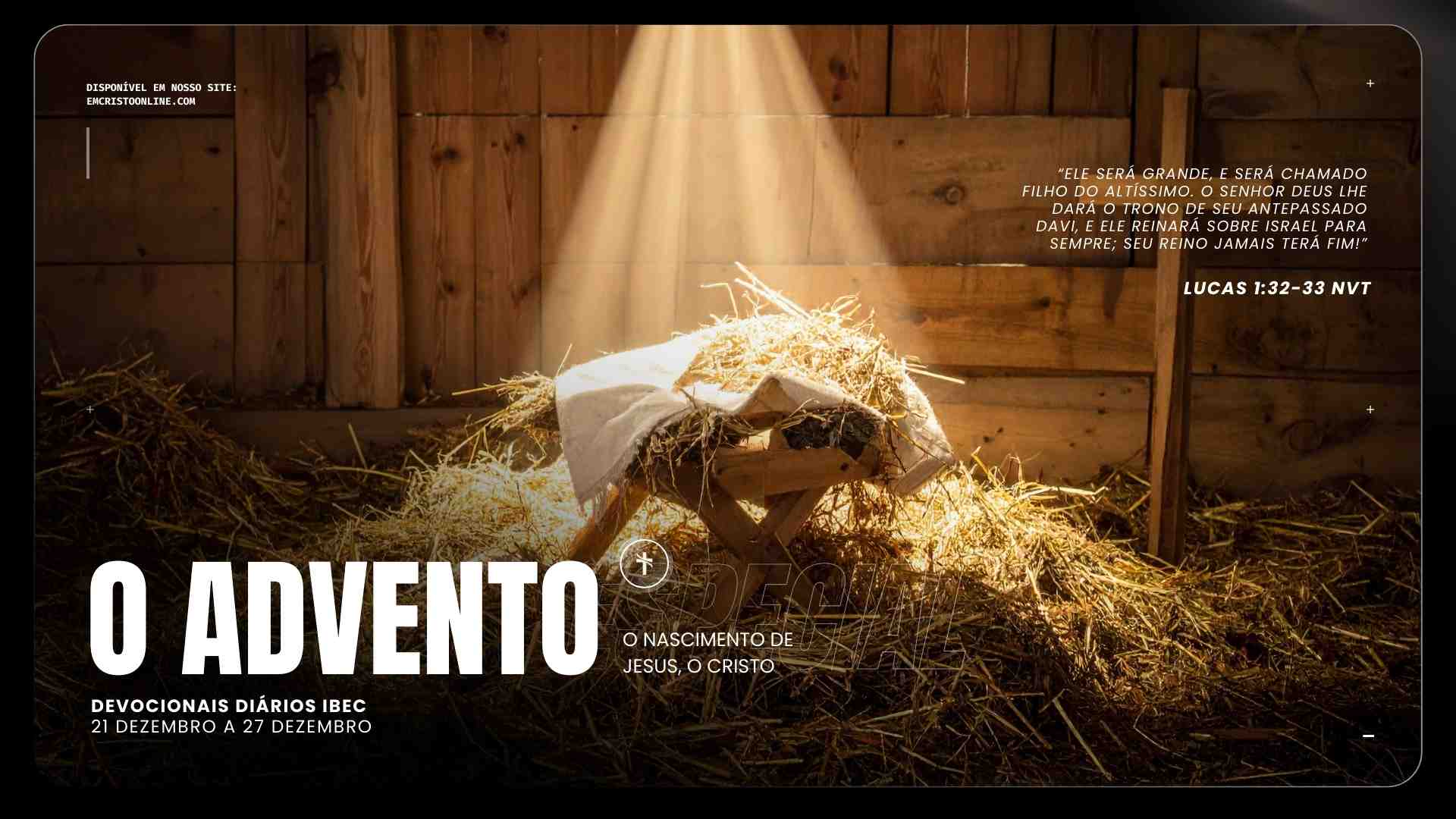 O ADVENTO DO NATAL IGREJA BATISTA EM CRISTO PARTE 4 O NASCIMENTO DE JESUS O CRISTO - Igreja Batista em Cristo